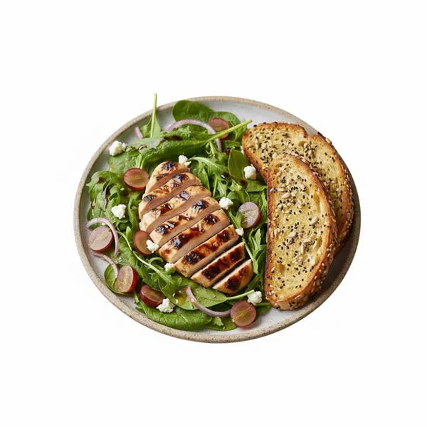 Balsamic Glazed Chicken Salad With Seeded Artisan Toast